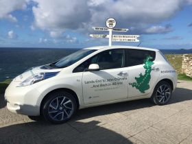  Plug in adventurers complete John O'Groats to Land's End road trip in a Nissan LEAF